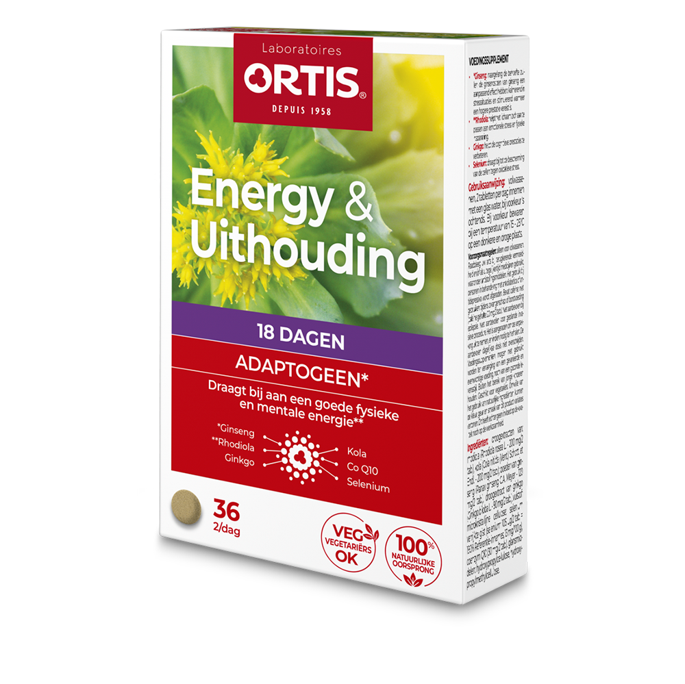 Ortis Energy & uithouding 36tabletten
